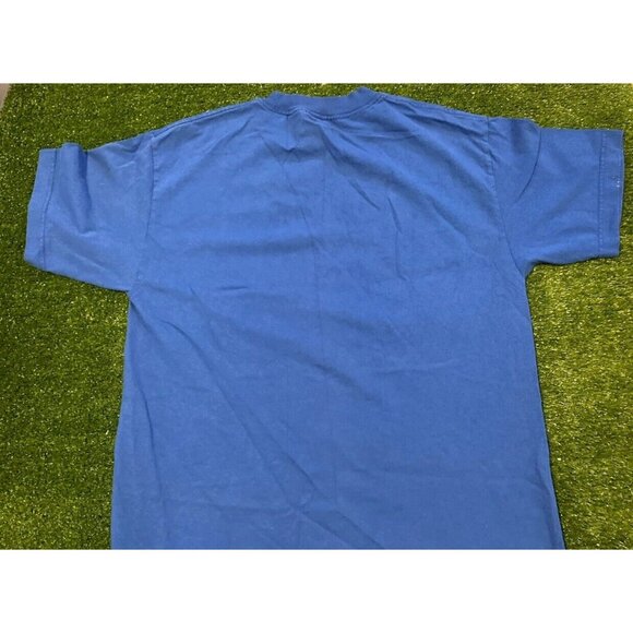Texas Rangers shirt medium mens blue World Series Y2K Majestic unisex adult 2011 - Picture 6 of 8